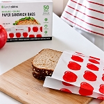 Sandwich Bag Red Apple Grease proof 50/1
